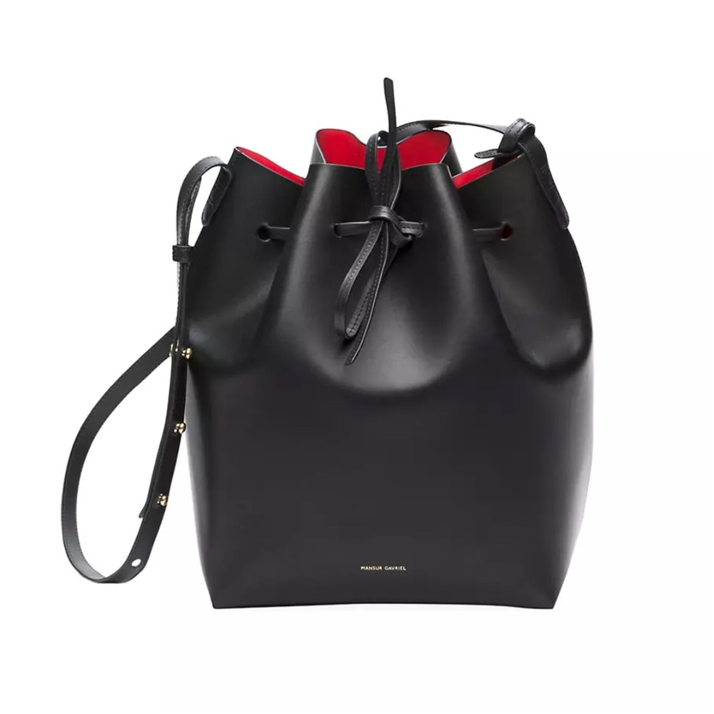 Mansur Gavriel Genuine Leather Large Bucket Shoulder Bag